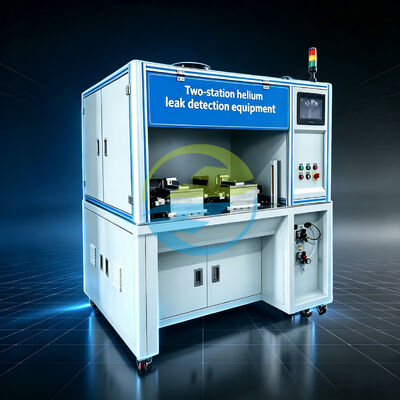 High-Precision Relay Helium Leak Testing Equipment for Automatic Gas Tightness Inspection with Two Test Stations
