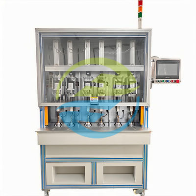 Good price 銅バルブコア空気密度試験機 6 ステーション 0 - 0.6Mpa 漏れ試験装置 オンライン